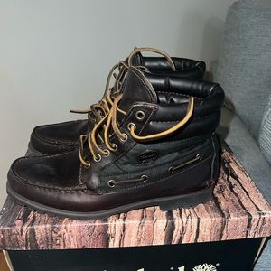VTG Timberland Mens 8M  Brown Leather GTX Lace Up Ankle Boots